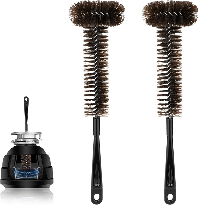 Ullnosoo Garbage Disposal Cleaner Brush 2 Pack, Extra Long Handle for Deep Cleaning, 3D Nylon Brush Head Eliminates Residue and Odor, Universal Fit for All Disposal Units 15inch - Image 1